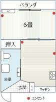 新栄町1DKアパート